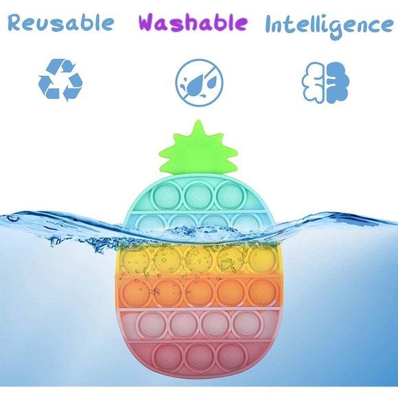 1 Piece of Pineapple Pop It Fidget Toy Assorted Color - Picture 6 of 6